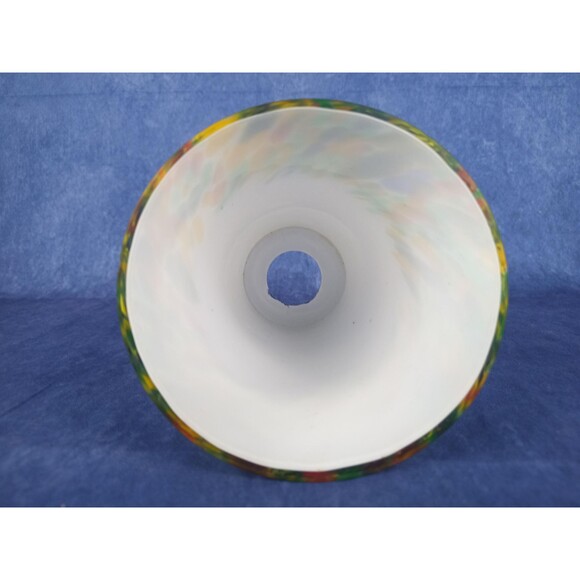 Swirled Art Glass Lamp Shade: Multicolor Cased Glass - Portfolio - Picture 8 of 10